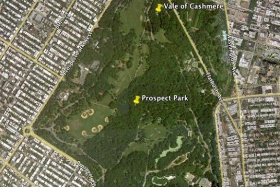 map of prospect park