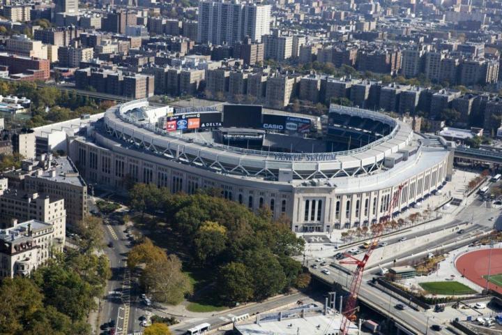 yankee stadium overhead view