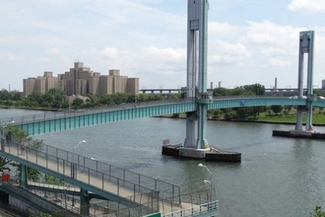 a bridge over a body of water